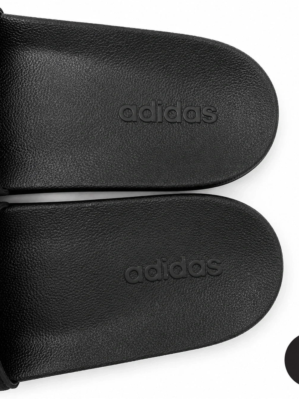 Adidas Adilette Comfort Black White 3-Stripe Slide Sandals Men’s